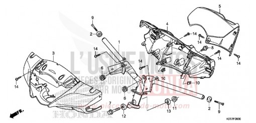STEERING HANDLE/HANDLE COVER SH150D de 2013